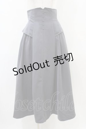 画像: an another angelus / コルセット風サイドタックスカート Free GRAY H-26-03-28-052-CA-SK-NS-ZH