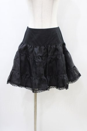 画像: Victorian maiden / Aラインオーガンジーパニエ Free ブラック H-26-03-28-054-CL-SK-NS-ZH