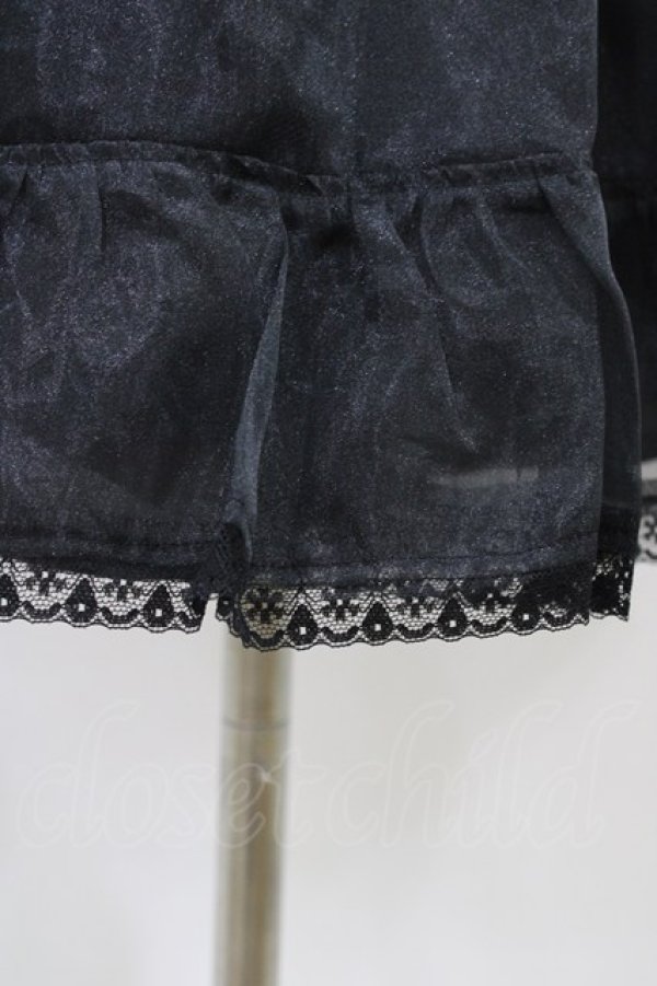 画像3: Victorian maiden / Aラインオーガンジーパニエ Free ブラック H-26-03-28-054-CL-SK-NS-ZH (3)