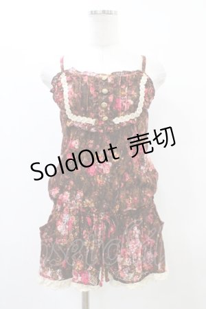 画像: LIZ LISA / 花柄レースサロペット Free ブラウン H-26-03-28-055-LO-OP-NS-ZH