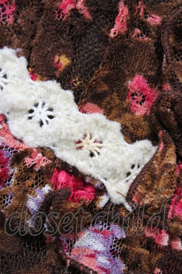 画像3: LIZ LISA / 花柄レースサロペット Free ブラウン H-26-03-28-055-LO-OP-NS-ZH (3)