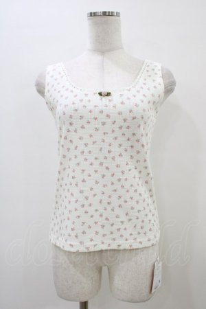 画像: Fi.n.t / ローズモチーフ付き小花柄タンクトップ Free PINK H-26-03-28-056-CA-TO-NS-ZH