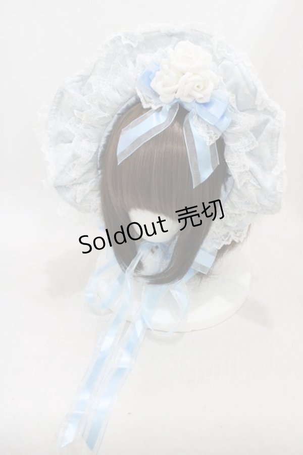 画像1: BABY,THE STARS SHINE BRIGHT / Dreamy Secret roomドールボンネット  サックス H-26-03-28-006-BA-AC-NS-ZH (1)