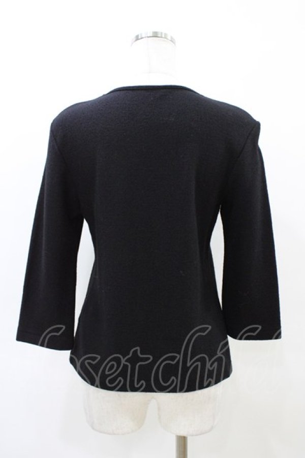 画像2: INGEBORG / リボンニット S ブラック H-26-03-28-063-LO-TO-NS-ZH (2)