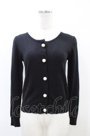 画像: LODISPOTTO / パールボタンカーディガン M ブラック H-26-03-28-064-LO-TO-NS-ZH