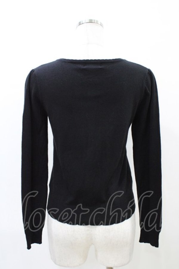 画像2: LODISPOTTO / パールボタンカーディガン M ブラック H-26-03-28-064-LO-TO-NS-ZH (2)