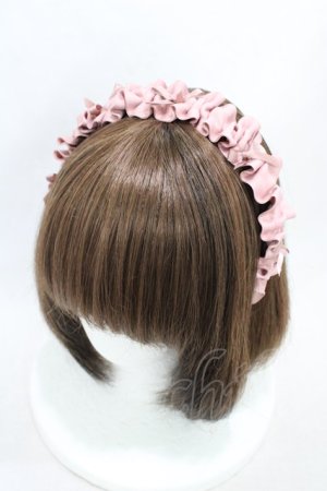 画像: m petit by misako / AMギャザーカチューシャ  ピンク H-26-03-28-008-LO-AC-NS-ZH