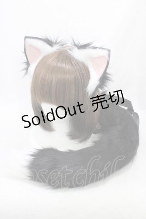 画像: ブランド表記なし / 狐セット  ブラック H-26-03-28-002-PU-ZA-NS-ZH