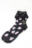 画像1: Angelic Pretty / Petit Roseクルー丈ソックス  ブラック H-26-03-28-017-AP-ZA-NS-ZH (1)