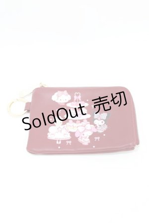 画像: m petit by misako / サンリオキャラクターズコラボ ポーチ付きエコトート  レッド H-26-03-28-018-LO-ZA-NS-ZH