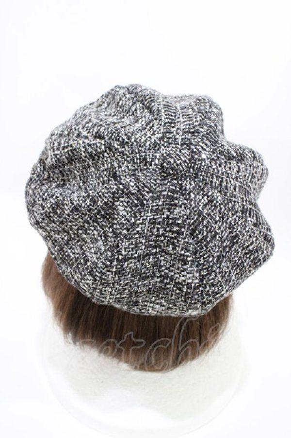 画像2: Swankiss / SX tweed casquette  ブラック H-26-03-28-021-CA-AC-NS-ZH (2)