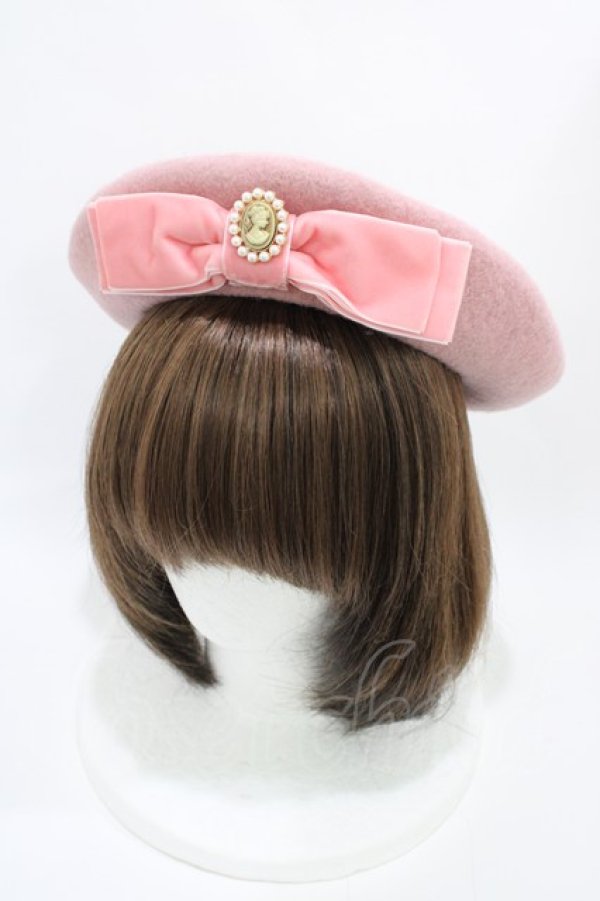 画像1: m petit by misako / AMモチーフリボンベレー  ピンク H-26-03-28-025-LO-AC-NS-ZH (1)