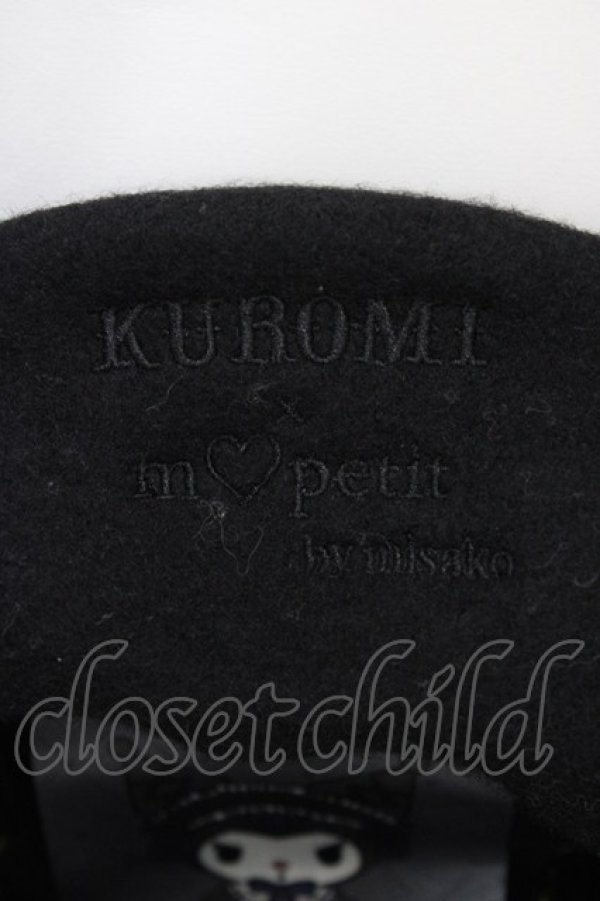画像3: m petit by misako / サンリオキャラクターズコラボ クロミ リボンベレー  ブラック H-26-03-28-026-LO-AC-NS-ZH (3)