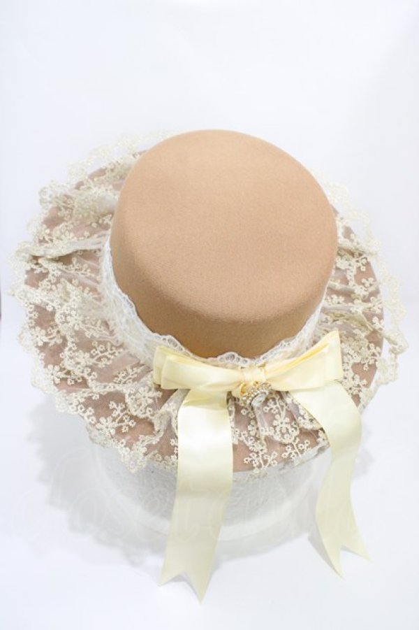 画像2: axes femme / グランドフィナーレカンカン帽  ベージュ H-26-03-28-029-AX-AC-NS-ZH (2)