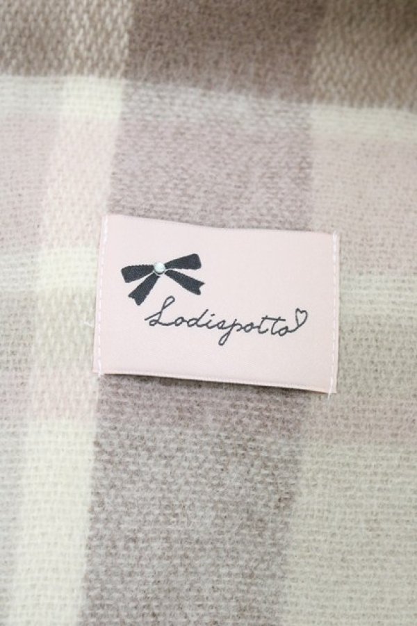 画像2: LODISPOTTO / チェックストール  ベージュ H-26-03-28-030-LO-ZA-NS-ZH (2)