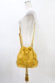 画像1: axes femme / パンチング巾着バッグ  マスタード H-26-03-28-034-AX-BG-NS-ZH (1)