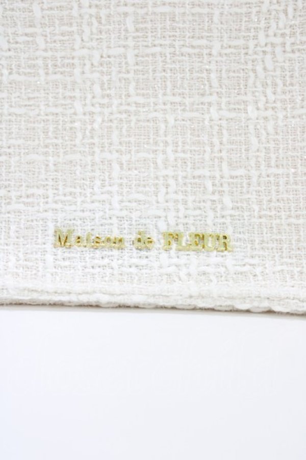 画像3: Maison de FLEUR / ツイードフリルハンドルスクエアトートSバッグ  ピンク H-26-03-28-036-LO-BG-NS-ZH (3)