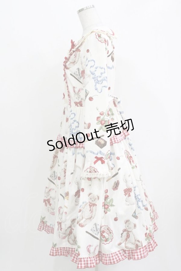 画像2: 仲夏物語（海外ロリータブランド） / Wild Strawberryワンピース M オフ H-26-03-29-024-EL-OP-NS-ZH (2)