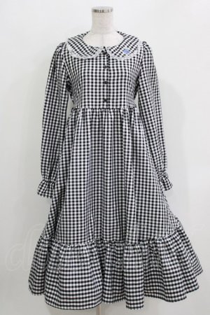 画像: FLC / 星名桜子/ギンガムチェックワンピース M ブラック H-26-03-29-025-LO-OP-NS-ZH