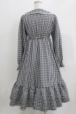 画像3: FLC / 星名桜子/ギンガムチェックワンピース M ブラック H-26-03-29-025-LO-OP-NS-ZH (3)