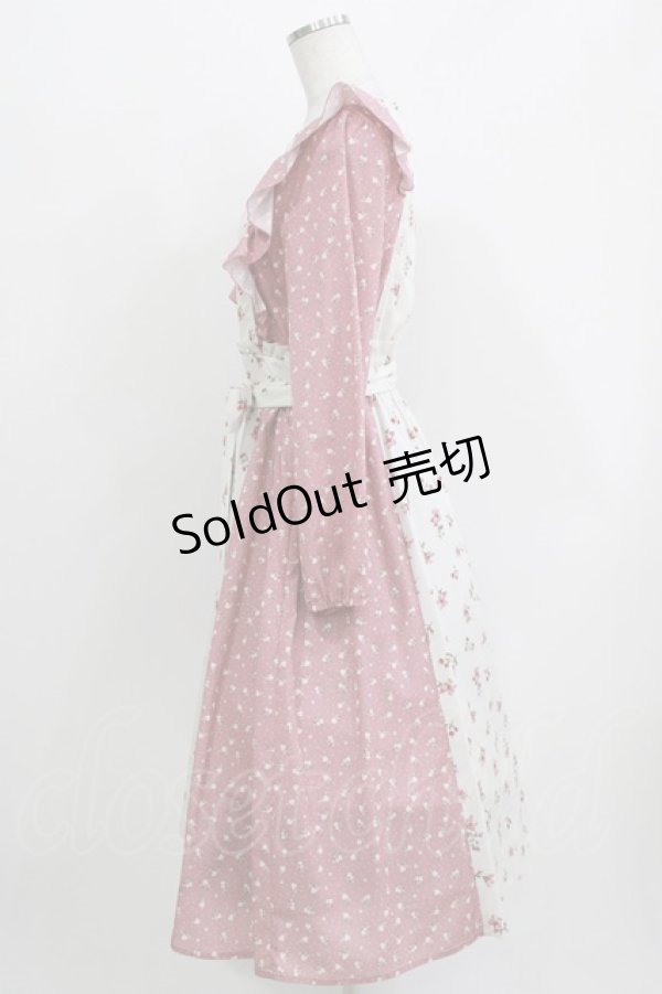 画像2: axes femme / 花柄切替ワンピース M ピンク H-26-03-29-027-AX-OP-NS-ZH (2)