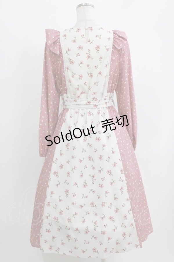 画像3: axes femme / 花柄切替ワンピース M ピンク H-26-03-29-027-AX-OP-NS-ZH (3)