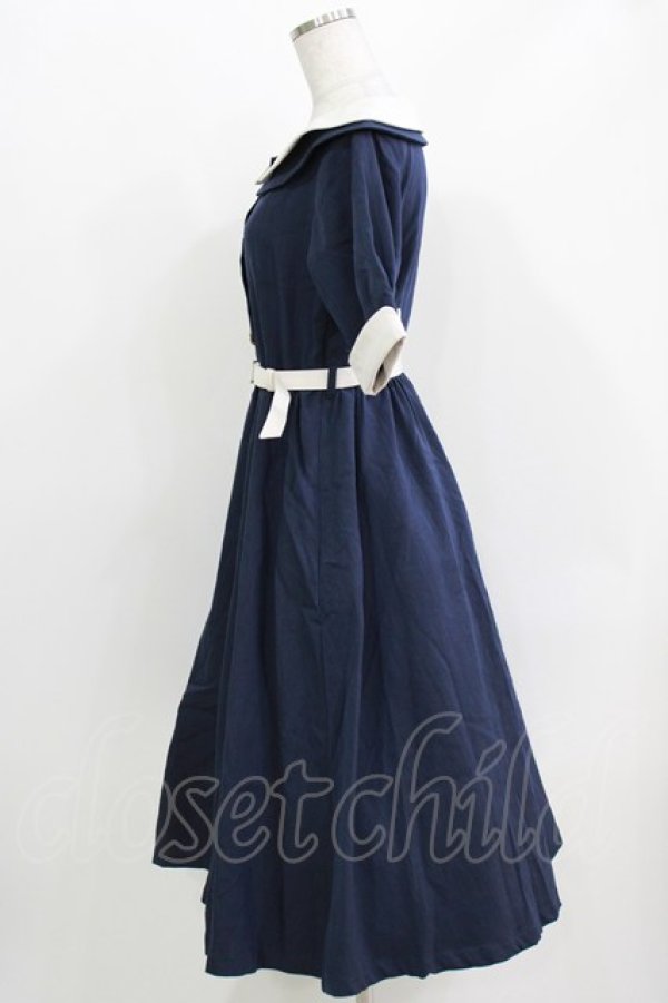 画像2: an another angelus / オフショルバイカラーワンピース Free ネイビー H-26-03-29-031-CA-OP-NS-ZH (2)