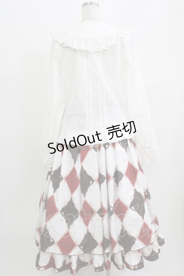 画像2: 牧家  （海外ロリータブランド） / アリスプリントスカートセット L オフ H-26-03-29-034-PU-SK-NS-ZH (2)