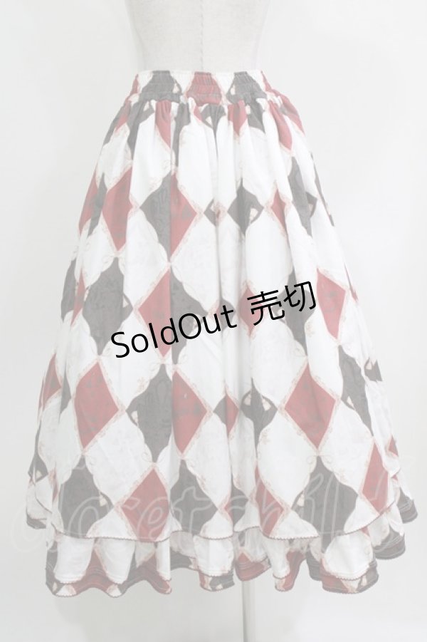 画像5: 牧家  （海外ロリータブランド） / アリスプリントスカートセット L オフ H-26-03-29-034-PU-SK-NS-ZH (5)