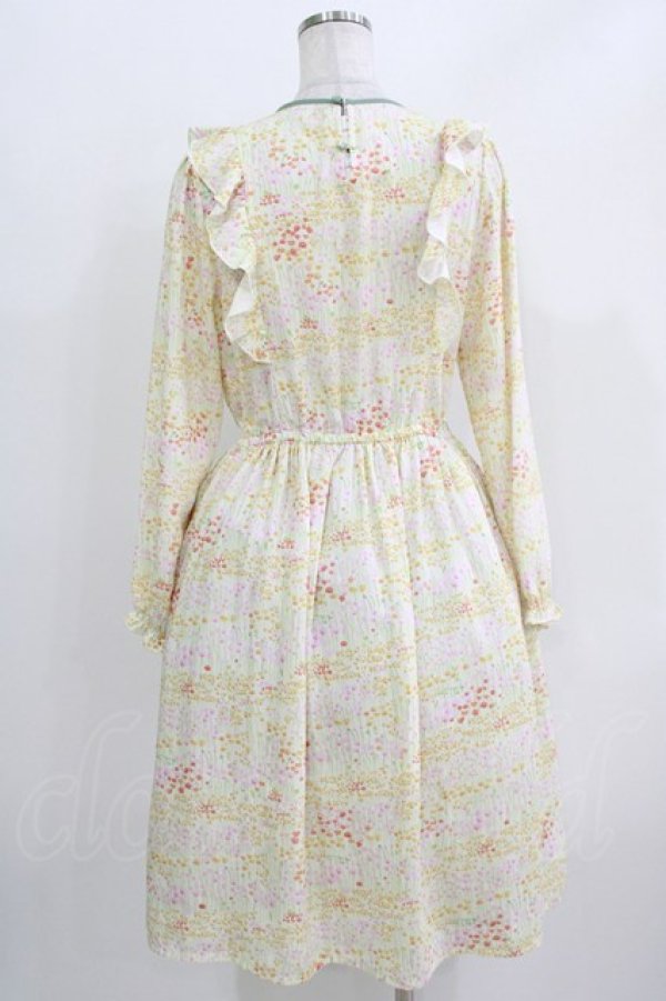 画像3: Fi.n.t / フラワーガーデン柄ワンピース Free IVORY H-26-03-29-035-CA-OP-NS-ZH (3)