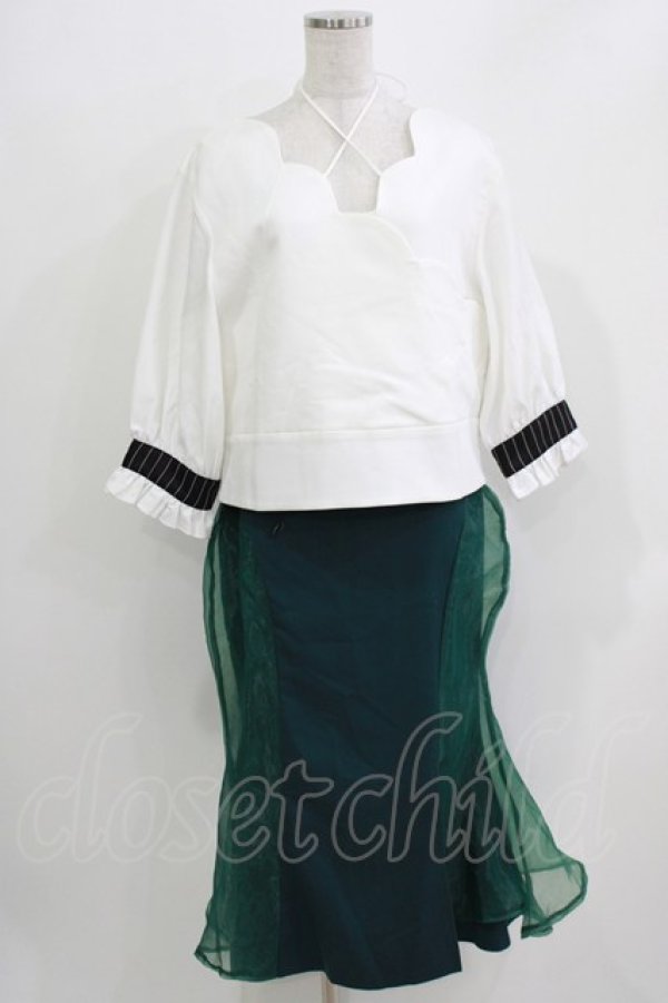 画像1: Favorite / ヒトの足を願った人魚姫のセット*シェルブラウスとマーメイドスカート Free オフ/グリーン H-26-03-29-049-LO-OP-NS-ZH (1)