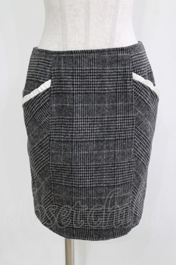 画像4: EATME / SETUPブリティッシュタイトスカート+ブラウス M グレー H-26-03-29-050-LO-OP-NS-ZH (4)