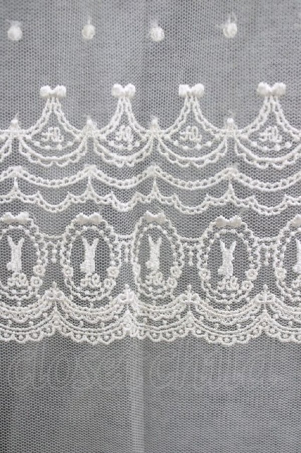 画像4: Franche Lippee / うさぎ刺繍ワンピース M グレー H-26-03-29-053-LO-OP-NS-ZH (4)