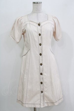 画像: Fi.n.t / パフスリーブデニムワンピース Free IVORY H-26-03-29-054-CA-OP-NS-ZH