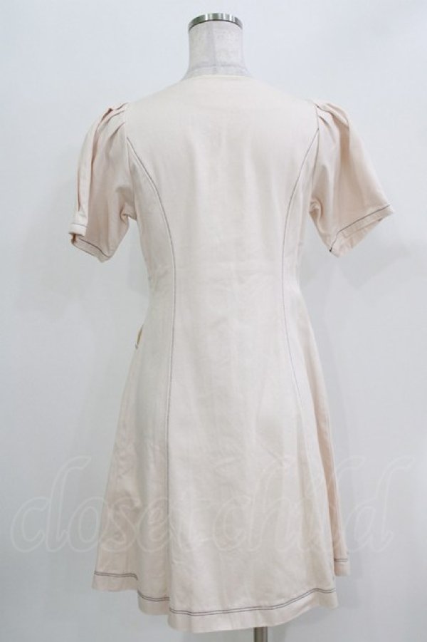 画像3: Fi.n.t / パフスリーブデニムワンピース Free IVORY H-26-03-29-054-CA-OP-NS-ZH (3)