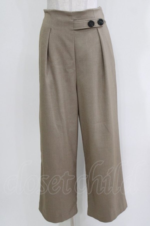 画像1: COUPE LE COEUR / サイドタブタックストレートパンツ Free BEIGE H-26-03-29-055-GO-PA-NS-ZH (1)