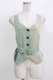 画像1: axes femme POETIQUE / ベルト付バイカラーベスト M ミント H-26-03-29-056-AX-TO-NS-ZH (1)