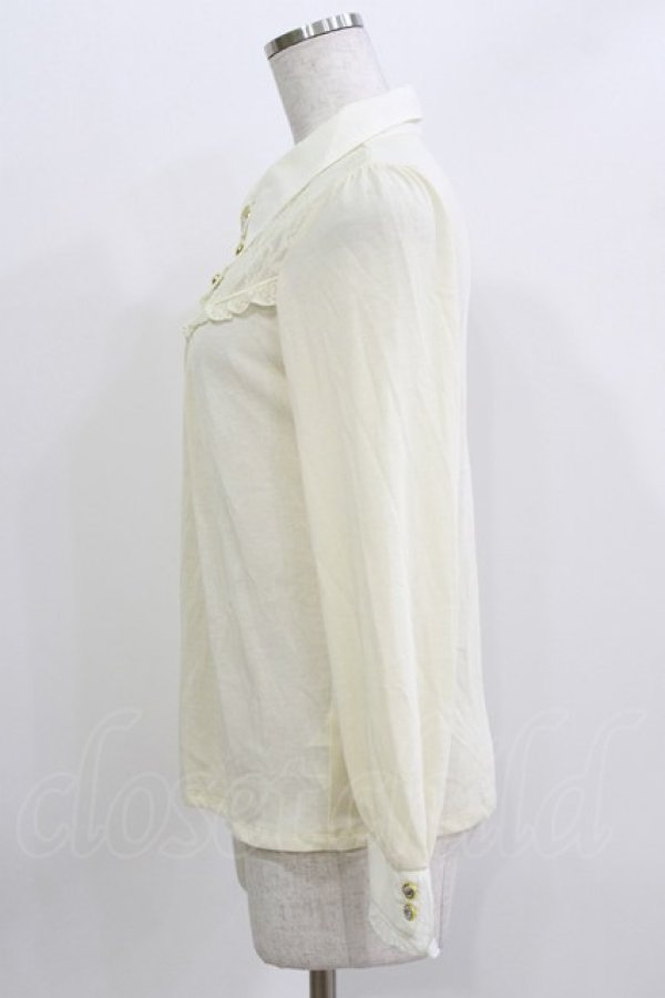 画像2: axes femme / ヨーク切替トップス M 生成り H-26-03-29-057-AX-TO-NS-ZH (2)