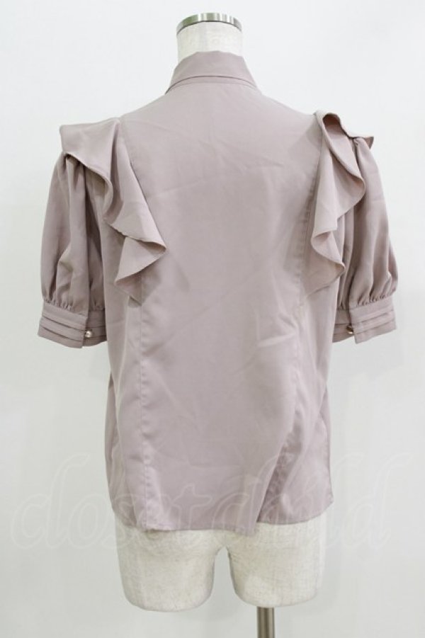 画像3: Ank Rouge / ラッフルフリルリボンタイパフブラウス M ピンク H-26-03-29-059-CA-BL-NS-ZH (3)