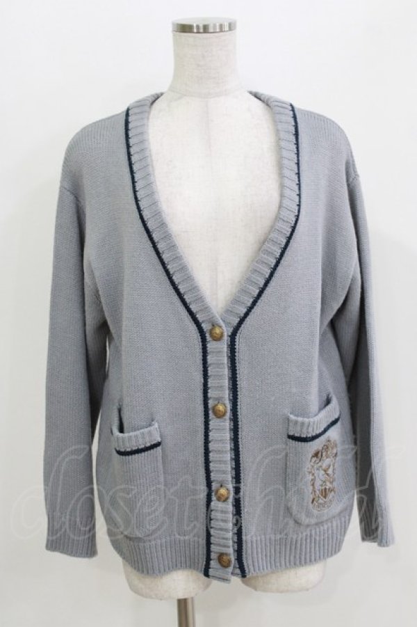 画像1: F i.n.t / ライン使いカーディガン/ハリーポッター Free BLUE GRAY H-26-03-29-061-CA-TO-NS-ZH (1)
