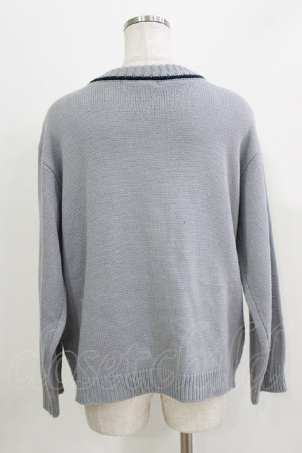 画像3: F i.n.t / ライン使いカーディガン/ハリーポッター Free BLUE GRAY H-26-03-29-061-CA-TO-NS-ZH (3)