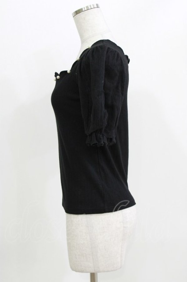 画像2: Ank Rouge / スカラップテレコ M ブラック H-26-03-29-062-CA-TO-NS-ZH (2)