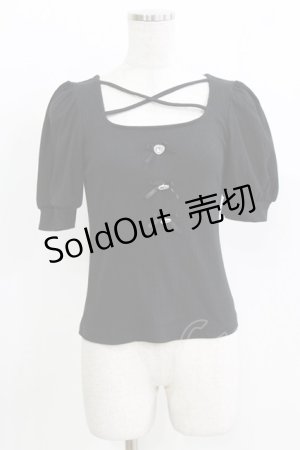 画像: Ank Rouge / ハートビジューテレコ M ブラック H-26-03-29-063-CA-TO-NS-ZH