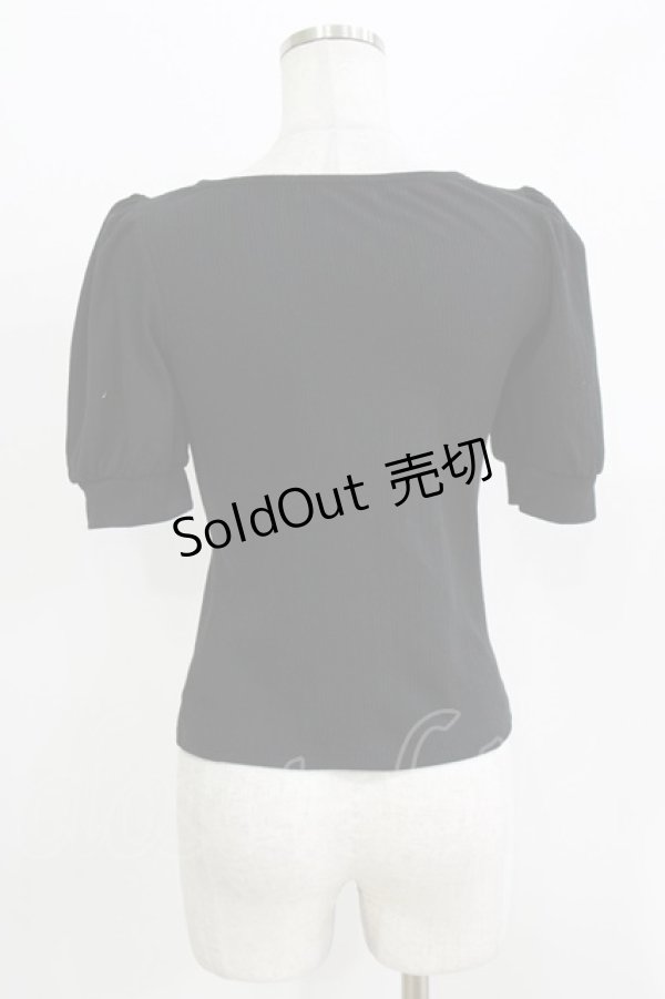 画像2: Ank Rouge / ハートビジューテレコ M ブラック H-26-03-29-063-CA-TO-NS-ZH (2)