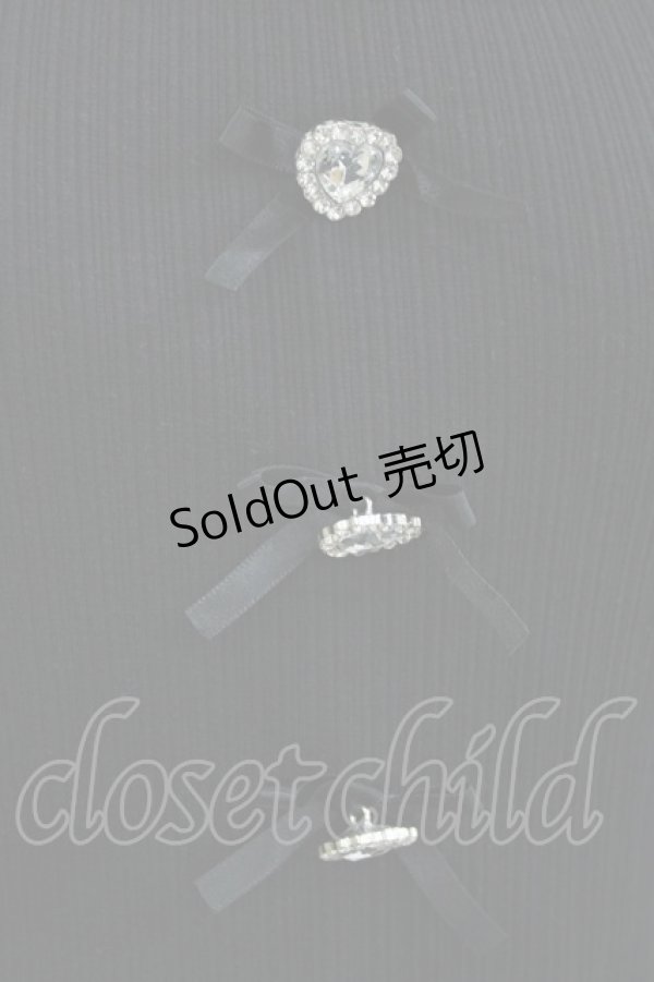 画像3: Ank Rouge / ハートビジューテレコ M ブラック H-26-03-29-063-CA-TO-NS-ZH (3)