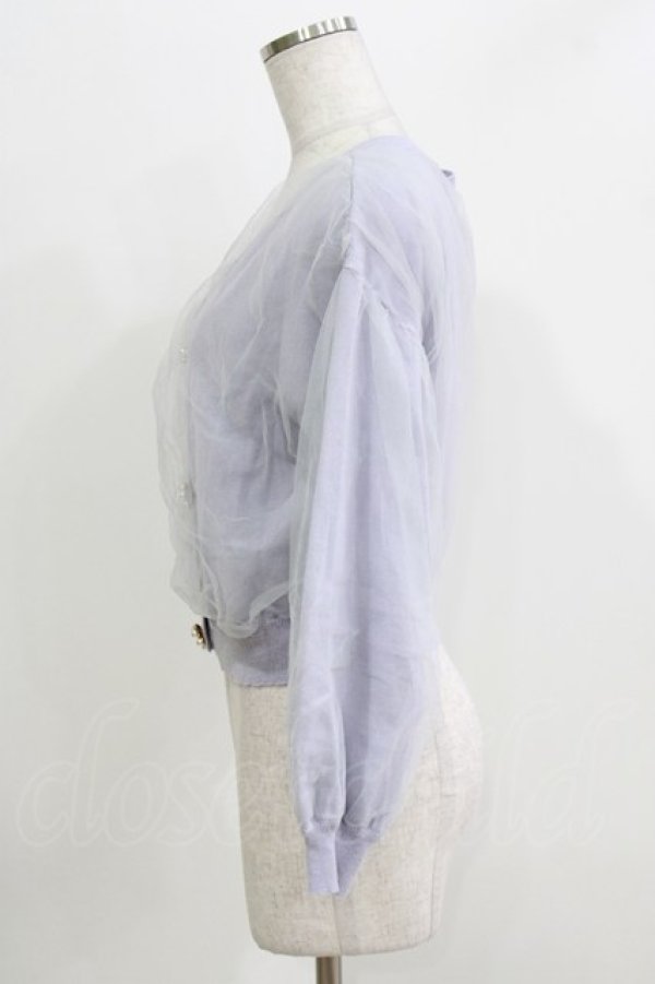 画像2: evelyn / チュールカーディガン Free ブルー H-26-03-29-069-LO-TO-NS-ZH (2)