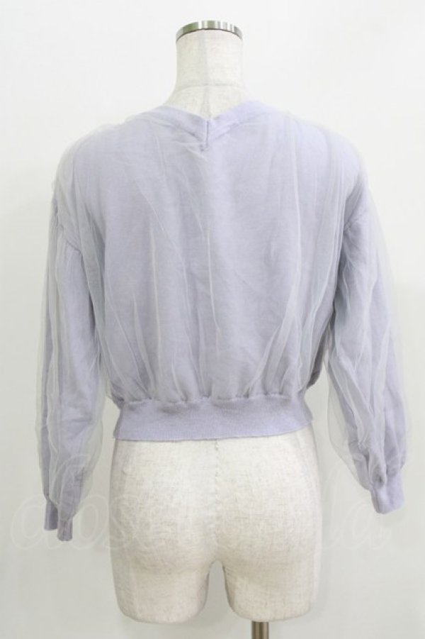 画像3: evelyn / チュールカーディガン Free ブルー H-26-03-29-069-LO-TO-NS-ZH (3)