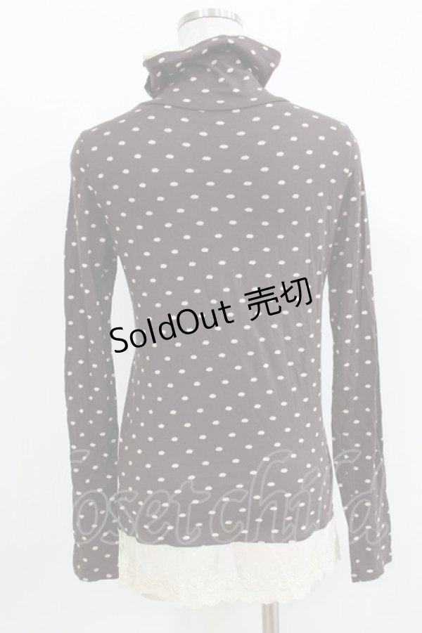 画像3: Franche Lippee / ドットトップス M ブラウン H-26-03-29-073-LO-TO-NS-ZH (3)