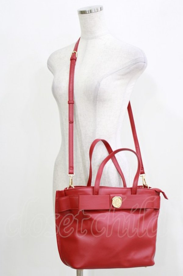 画像1: m petit by misako / TT*AMリボン2WAY  レッド H-26-03-29-075-LO-BG-NS-ZH (1)