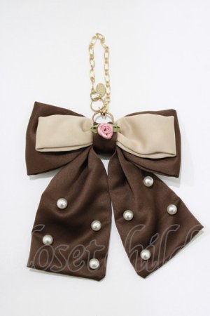 画像: m petit by misako / NINA’sコラボバッグチャーム  ブラウン H-26-03-29-077-LO-ZA-NS-ZH